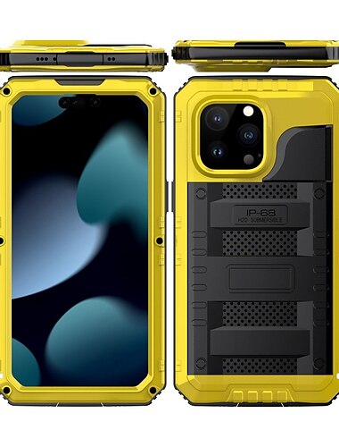  telefono Custodia Per iPhone 15 14 Pro Max Plus iPhone 13 12 11 Pro Max X XR XS Max Fodero impermeabile Staccabile con cordino Resistente agli urti pet Lega di alluminio Silicone