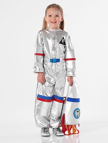  Astronaute Costume de carnaval Combinaisons Enfant Garçon Fille Cosplay Carnaval Utilisation Halloween Carnaval Mascarade mardi Gras Costume de carnaval facile