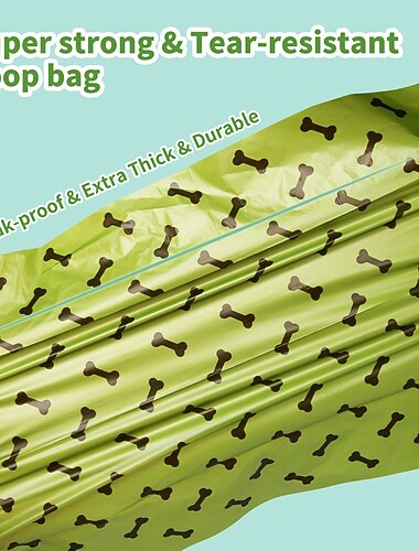  Earth-rated hondenpoepzakjes nieuwe look gegarandeerd lekvrij en extra dikke afvalzak navulrollen voor honden ongeparfumeerd 150 stuks 10 rollen