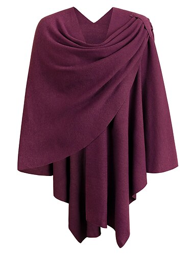  Retro Vintage Mittelalterlich Umhang Schals Poncho mit überkreuzter Vorderseite Ren Faire Cosplay Wikinger Ranger Bogenschießen Einfarbig Damen Keltisch Vikinger Fantasie Alltagstauglich Erwachsene