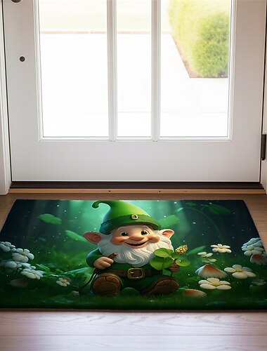  Saint Patrick's Day מחצלות שטיחים שטיחים רחיצים שטיחים למטבח שטיח עמיד בפני החלקה גנום מחצלת פנימית חיצונית מחצלת עיצוב חדר שינה חדר רחצה שטיח כניסה שטיח