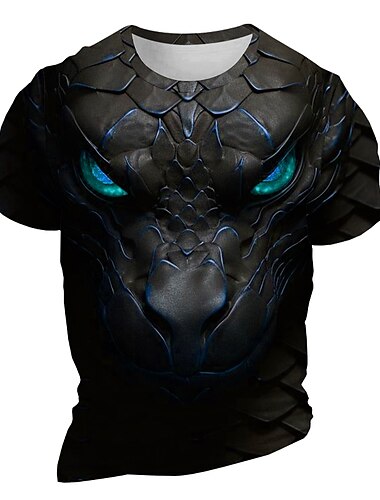 Per uomo Pop art Animali maglietta Manica corta maglietta Stampa 3D Girocollo Camicia Giornaliero Originale Retrò vintage Sportivo Per eventi Per uscire Blu Rosso Verde Primavera estate Abbigliamento