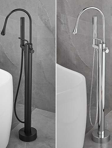  Badewannenarmaturen - Minimalistisch Galvanisierung Freistehend Keramisches Ventil Bath Shower Mixer Taps