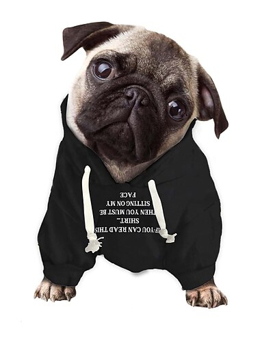  Собаки Коты Толстовка с капюшоном для домашних животных Графика Мода На каждый день на открытом воздухе На каждый день Зима Одежда для собак Одежда для щенков Одежда Для Собак Дышащий
