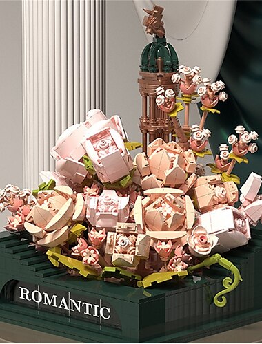  cadeaux pour la fête des femmes fleurs préservées romantiques bloc de plantes succulentes série créative bricolage modèle d'assemblage de microparticules jouets pour enfants cadeaux de bricolage de