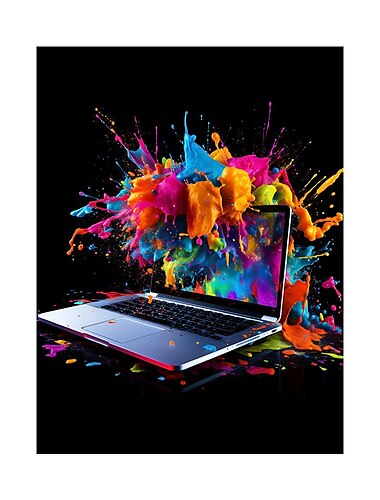  Wandkunst-Leinwand, bunte Neon-Gamer-Controller-Drucke und Poster, Bilder, dekorative Stoffmalerei für Wohnzimmer, Bilder ohne Rahmen