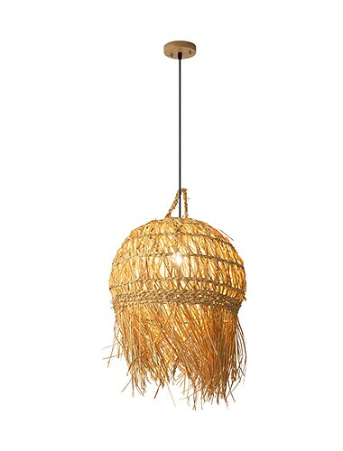  boerderij stro rotan hanger armatuur romantisch rustiek vogelhuisje hangende lampen geweven rotan rieten lampenkap kroonluchter gepersonaliseerde antieke mand verlichtingsarmaturen voor slaapkamer