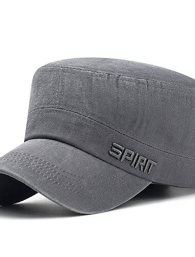  Unisex Flat lue Baseballcaps Militær Cap Kadetthatt Svart Mørk Marineblå polyester Mote Årgang Fritid minimalisme utendørs Feriereise عادي Justerbare Mote