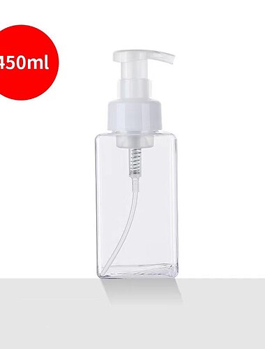  1 Stück nachfüllbarer Schaumseifenspender – 450-ml-Pumpflasche für Flüssigseife und Lotion – praktische und umweltfreundliche Badezimmerutensilien