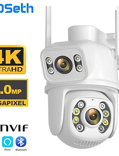  didseth 8mp 4k wifi ptz kamera dual-linse videoovervågning beskyttelse ai menneskelig monitor nattesyn udendørs sikkerhed cctv cam