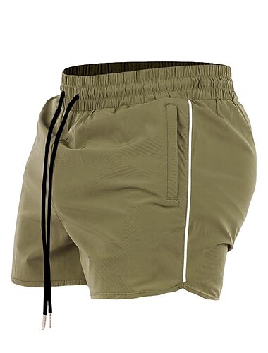  Herren Sportliche Shorts Kurze Sporthose Kurze Sporthose Sport Shorts Sport Ausgehen Wochenende Atmungsaktiv Schnelltrocknend Feuchtigkeitsableitung Laufen Tasche Kordelzug Elastische Taille Glatt