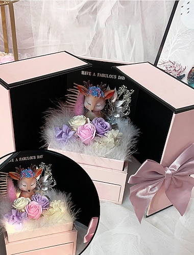  Κουτί Δώρου Λιπγούλου Ρόδος Σαπούνι με Χέρι Δώρο Ελάφι Κουτί Δώρου Qixi Δώρο Ημέρας του Αγίου Βαλεντίνου Διπλή Θύρα Δώρου Κολιέ (μόνο κουτί δώρου) Δώρο Χριστουγέννων