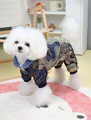  Hund Katze Mäntel Jacke Mode Niedlich Winter Warm Weich Waschbar Bequem Outdoor Sport Hundebekleidung for Bichon Frise Pudel Zwergspitz Baby Haustier Papillon