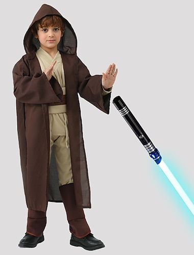  Obi wan kenobi Jedi Knight Cosplay-kostym Kläder Kostym Cosplay Film-cosplay for Pojkar Barn Karnival Maskerad