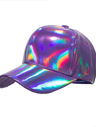  Unisex Basebollkeps Solhatt Svart Silver Nonwoven laser Mode Ledigt Minimalism Utomhus Semester Slät Justerbara Mode