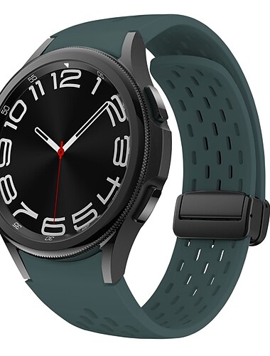  Óraszíj mert Samsung Galaxy Watch 7/6/5/4 40/44mm, Galaxy Watch 5 Pro 45mm, Galaxy Watch 4/6 Classic 42/46/43/47mm, Watch 3, Active 2, Gear S2 Szilikon Csere Szíj Vízálló Állítható Légáteresztő