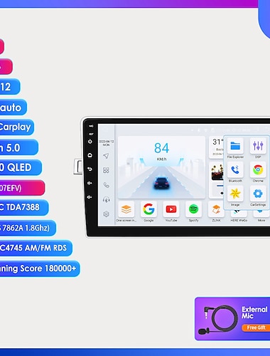  Autoradio Android 12 per toyota corolla verso ar10 2009-20199inc lettore multimediale 2k con auto 4g carplay & Navigatore GPS 2din