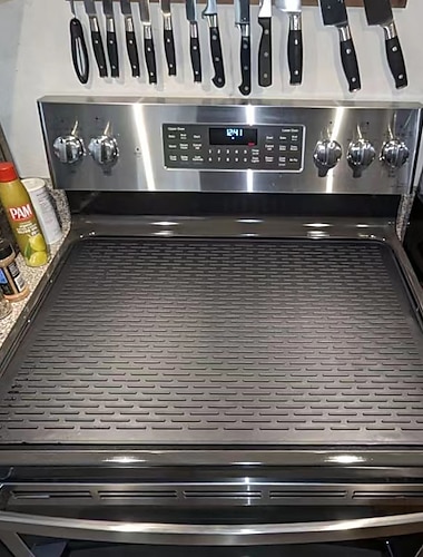  Tapete de silicona para estufa, tapete para fregadero, cubierta superior para estufa eléctrica, mantel individual, tapete aislante térmico para estufa electrónica, tapete de secado, artículos de cocina