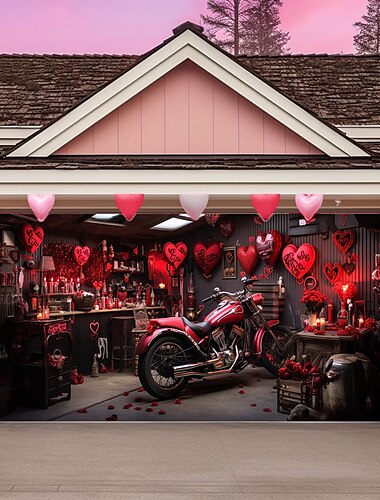  Bruiloft Buiten Decoraties Garage Deur Cover Banner Grote Achtergrond Decoratie voor Buiten Garage Deur Thuis Wand Decoraties Evenement Feest Parade