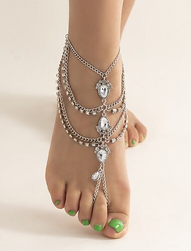  Körper-Kette / Bauchkette Fußkette Beinkette Elegant und luxuriös Glanz Sexy Aleación Für Cosplay Karneval Damen Modeschmuck Modeschmuck