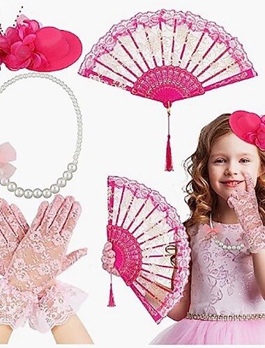  Karneval Berühmtheit Retro Britischer Stil Netz Kopfblume Kleine Mütze Kinder Performance Bühnen Schleier Weihnachtsgeschenk