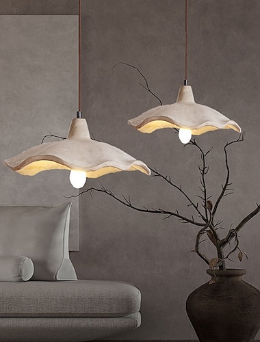  Franse rustieke stijl hanglamp, creatieve bloemtype betonnen kroonluchter, e27 lichtbron cement hanglamp met enkele kop, inbouwinstallatie verlichtingsarmaturen