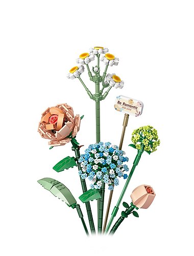  cadeaux pour la fête des femmes mini blocs bouquet de fleurs ensembles de construction fleurs artificielles bricolage décoration unique maison 646 pièces pour sa fête des mères cadeaux pour maman