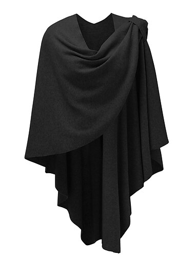  Retro Vintage Mittelalterlich Umhang Schals Poncho mit überkreuzter Vorderseite Ren Faire Cosplay Wikinger Ranger Bogenschießen Einfarbig Damen Keltisch Vikinger Fantasie Alltagstauglich Erwachsene