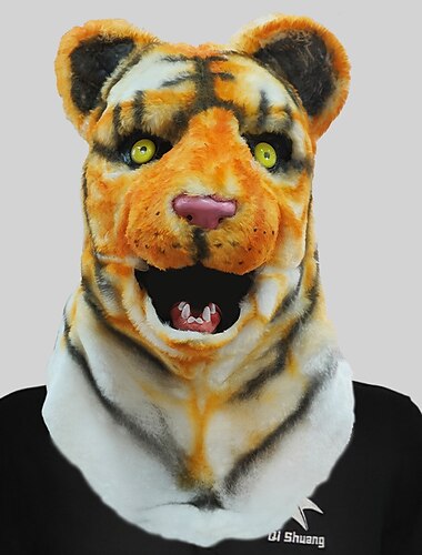 Karneval Mundöffnung Tier Kopfbedeckung lustige Maske Wolf Hundekopf Tiger Gorilla Kopfbedeckung Make-up Ball Halloween Requisiten