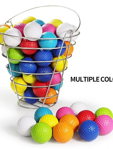  10 Stück PU-Softball-Golf-Übungsball für den Innenbereich, spezialisierter Übungs-Schwammball, Schaumstoffball, Anfänger-Trainingsball, mehrfarbig