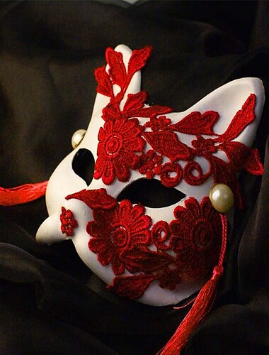  Venedig Karneval Katze Maske schwarz Maskerade Abschlussfeier Zubehör Frauen elegante Halloween Cosplay Masken