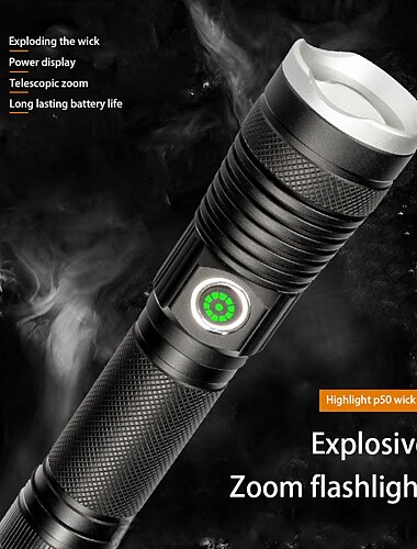  1 Stück 10 W Taschenlampen & Campinglichter Zoomable- Wasserdicht Weiß 1.2 V 1 LED-Perlen