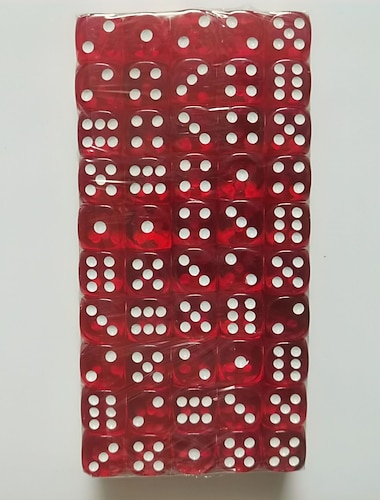  50 Stück farbige Würfel, 6-seitige Würfel für Brettspiele, 14 mm große Würfel für Mathe-Lernwürfel für das Klassenzimmer