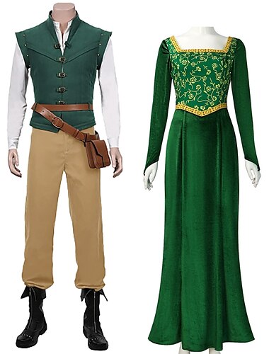  カップル シュレック プリンセス プリンス コスプレ コスチューム 衣装 男性用 女性用 映画コスプレ パーティー コスプレ ハロウィン カーニバル 仮面舞踏会