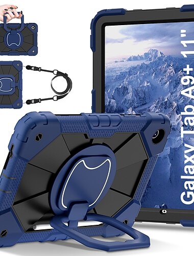  Таблетка Чехлы панели Назначение Samsung Galaxy Tab A9 8.7" A8 10.5'' A9 Plus 11" Ручка Поворот на 360° Лямки броня ПК Силикон