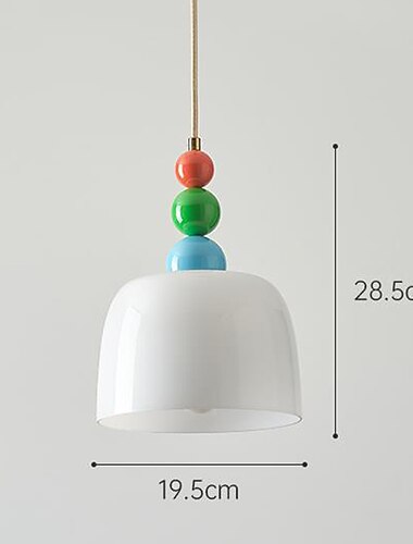  moderne glazen hanglamp minimalistisch led beige crème stijl interieur decoratief eetkamer studie nachtkastje verlichtingsarmaturen 110-240v