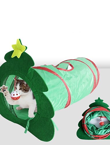  Interaktives Spielzeug Tunnel Katzenminze Spielzeug mit haustierfreundlich Einziehbar Langlebig Druck ablassen Haustiertraining für Katzen Kätzchen Innen Draussen Haustier spielen