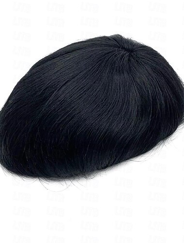  Männer-Toupet, feine Mono-Männerperücke, langlebige männliche Haarprothese mit Kapillare, natürliche Menschenhaarperücke für Männer, atmungsaktives Herrenhaarsystem, 6 x 8, 7 x 9, 8 x 10
