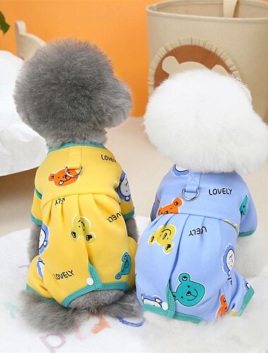  Cachorros Gatos Calças Adorável Lazer Inverno Respirável Macio Lavável Confortável Grossa Dia a Dia De Cama Casual / Diário Caminhada adormecido Roupas para cães for Gato Cachorro Husky Labrador
