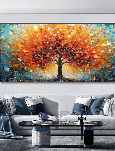  käsintehty öljymaalaus kangas seinätaide koristelu moderni kasvi kukka maisema 3d paletti veitsi maalaus kotiin olohuone eteisen sisustus rullattu kehyksetön venyttämätön maalaus