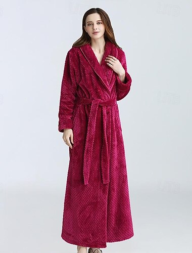  Erwachsene Feste Farbe Bademantel Pyjamas Nachtwäsche Pyjamas-Einteiler Kigurumi-Pyjamas Pyjamas Für Damen Alltagskleidung Normal Karikatur