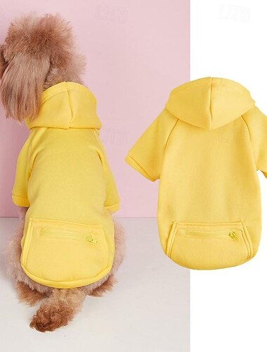  Hund Katze Kapuzensweatshirt Niedlich Lässig Winter Warm Atmungsaktiv Weich Waschbar Bequem Outdoor Alltagstauglich Hundebekleidung for Bichon Frise Zwergspitz Baby Haustier Papillon Klein