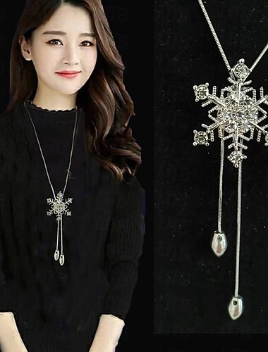  Koreanische Version der Herbst- und Winter-Kristall-Pullover-Kettenhalskette, Großhandel, High-End-Damen-Langkette, vielseitiger Quasten-Perlenanhänger mit Zubehör