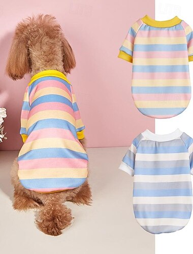  Cane Gatto Camicia / T-Shirt Carino Casual Caldo Traspirante Morbido Lavabile Confortevole All'aperto Casual Quotidiano Abbigliamento per Cani for Bichon Frisé Volpino di Pomerania Cucciolo Papillon