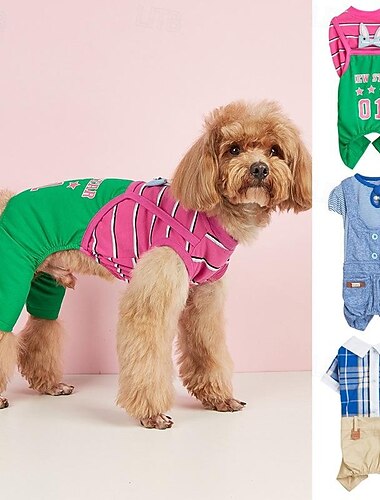  Honden Katten Jumpsuits leuke Style Casual Winter Ademend Zacht Wasbaar Comfortabel Buiten Casual / Dagelijks Hondenkleding for Bichon Frise pomeranian kleine huisdieren Vlinder Small