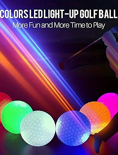  Pelota de golf LED, suministros de golf, pelota luminosa, pelota de práctica, pelota luminosa