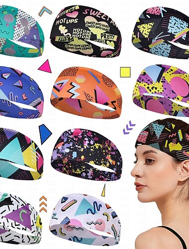  Hippie Años 80 Estilo callejero Baile de Máscaras Bandana Disco Mujer Mascarada Uso Diario Casual Diario Desfile del orgullo Adulto Cinta