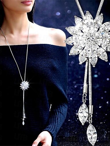  koreansk versjon av høst og vinter krystall genser kjede kjede engros high-end kvinners lang kjede allsidig dusk perle anheng med tilbehør