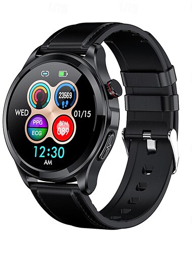  שעון ספורט חכם tk22 ecg ppg דופק לחץ דם מסך hd מסך bluetooth שיחה עמיד למים כושר גשש שעון