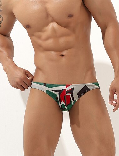  Herren Badehose Schwimmshorts Boxer-Badeshorts Urlaub Summer Beach Schwimmen Weich Komfortabel Elastische Taille Farbblock Kurz Gymnastik Brautkleider schlicht Sportkleidung 1 2 Niedrige Taillenlinie